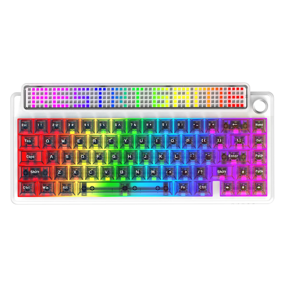 کیبورد AJAZZ Pixel68 DOT MATRIX 8K Wireless Transparent White