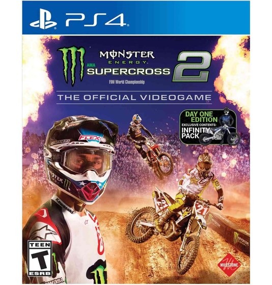 دیسک بازی Monster Energy Supercross 2 برای PS4 (کارکرده)
