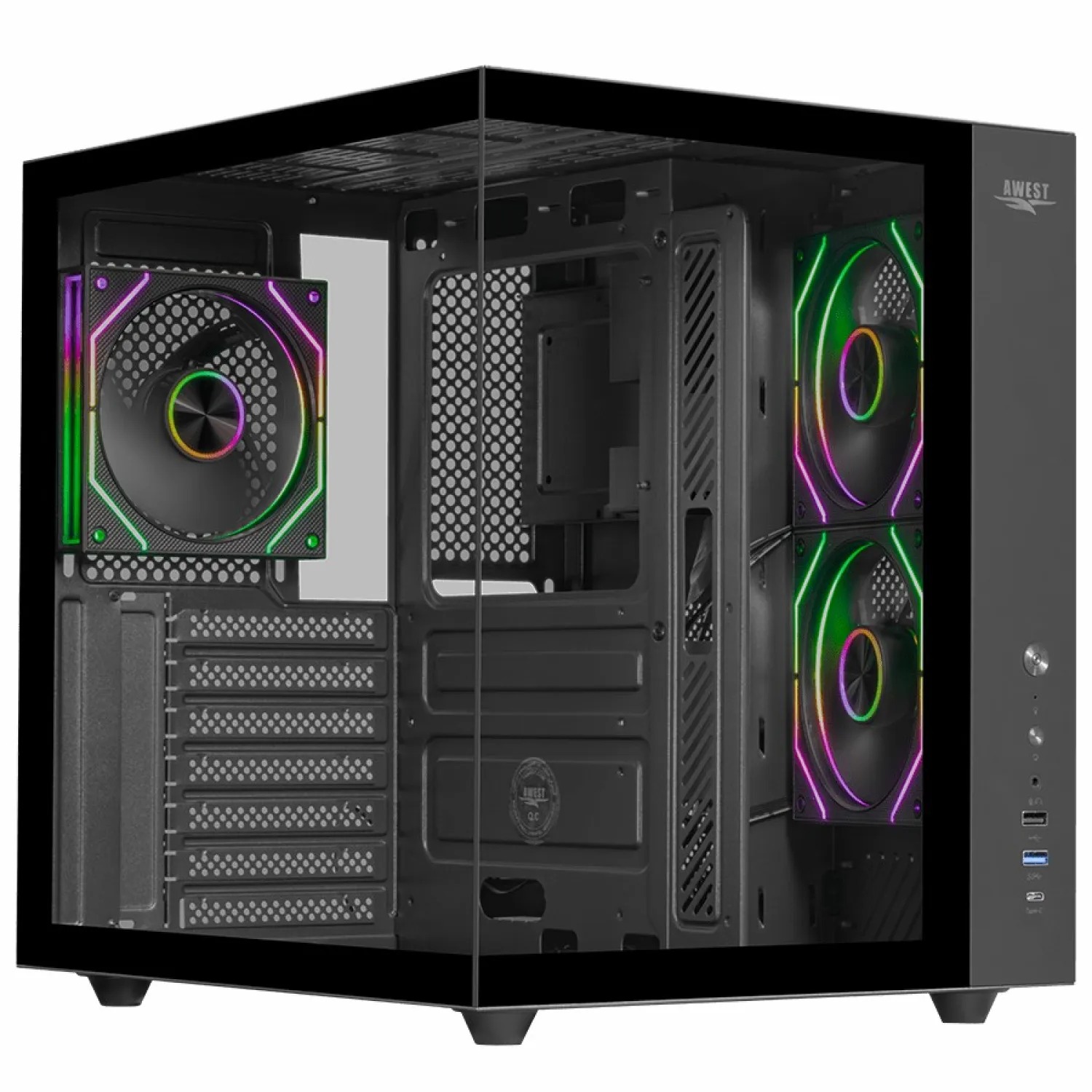 کیس اوست AWEST AQ15 Black