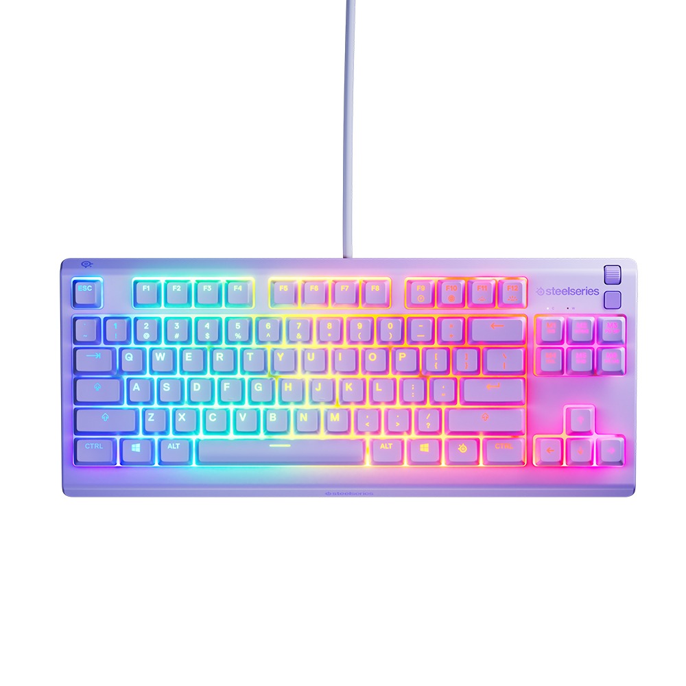 کیبورد SteelSeries Apex 3 TKL Lavender
