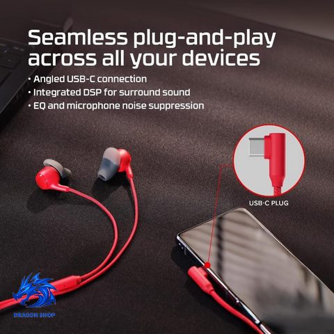 هندزفری HyperX Cloud Earbuds III Wired Red USB-C