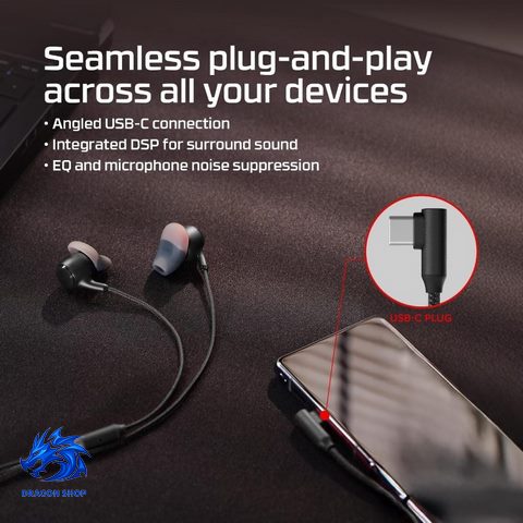 اتصال هندزفری HyperX Cloud Earbuds III S Wired Black USB-C