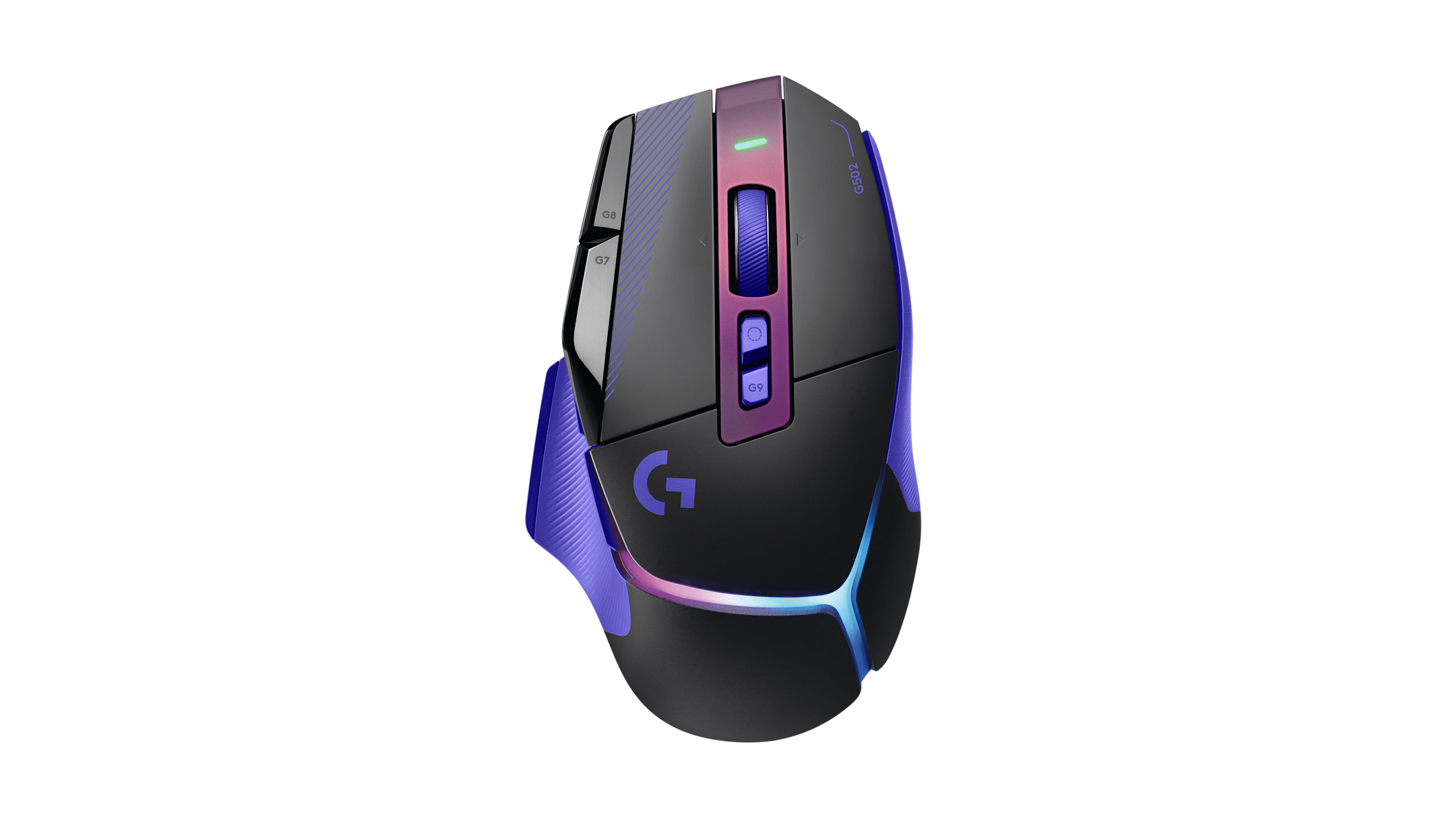 موس Logitech G502 X PLUS Black Purple LIGHTSPEED WIRELESS