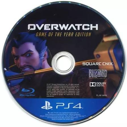 دیسک بازی Overwatch نسخه Game of the Year برای PS4 (کارکرده/بدون قاب)