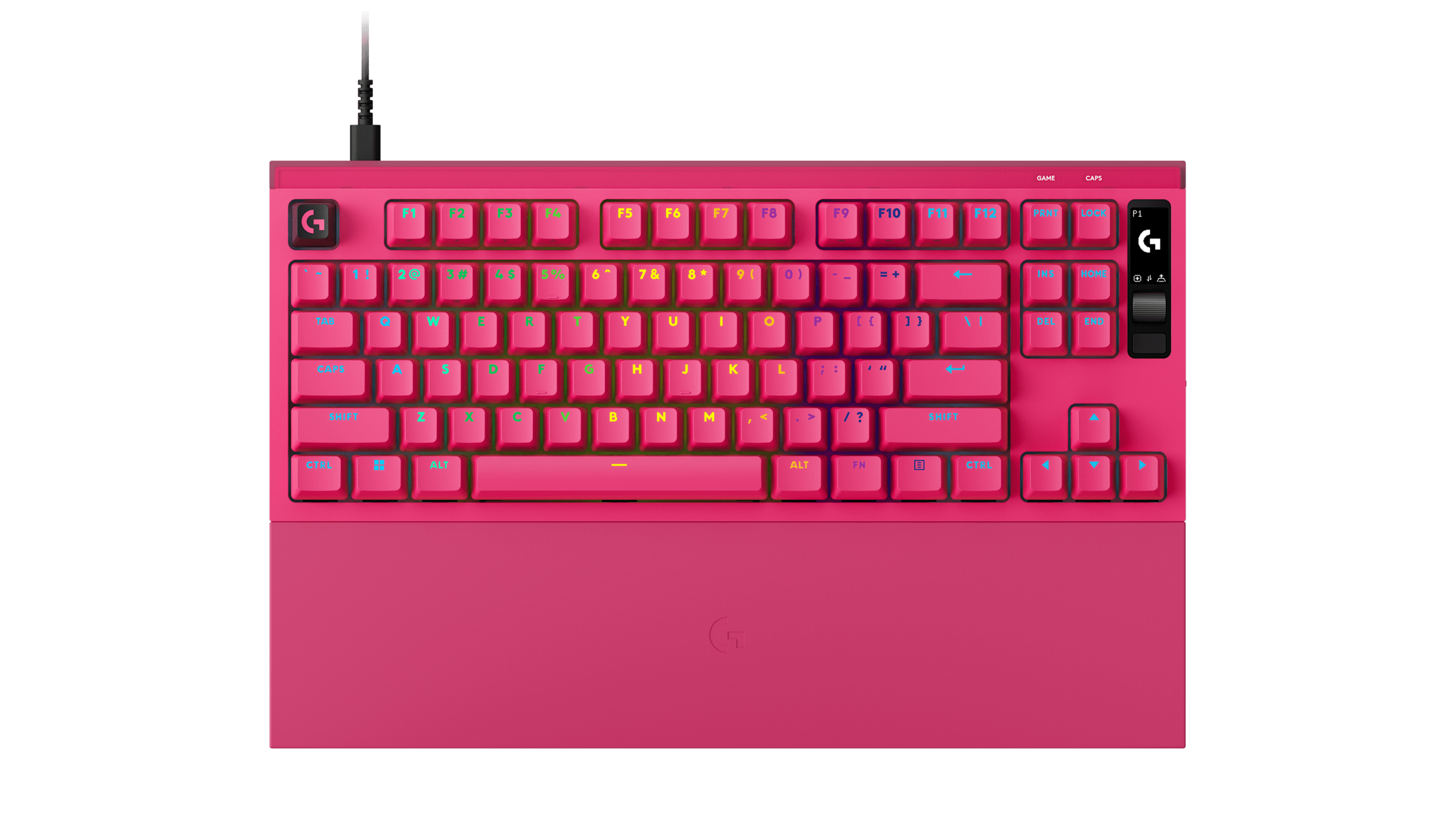 کیبورد Logitech PRO X2 RAPID 8K Wired TKL Magenta