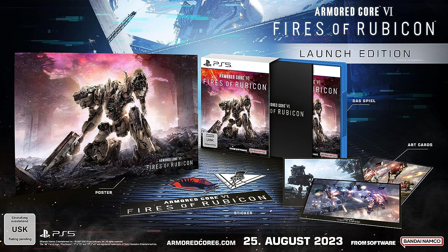 دیسک بازی Armored Core VI Fires of Rubicon Launch Edition برای PS5